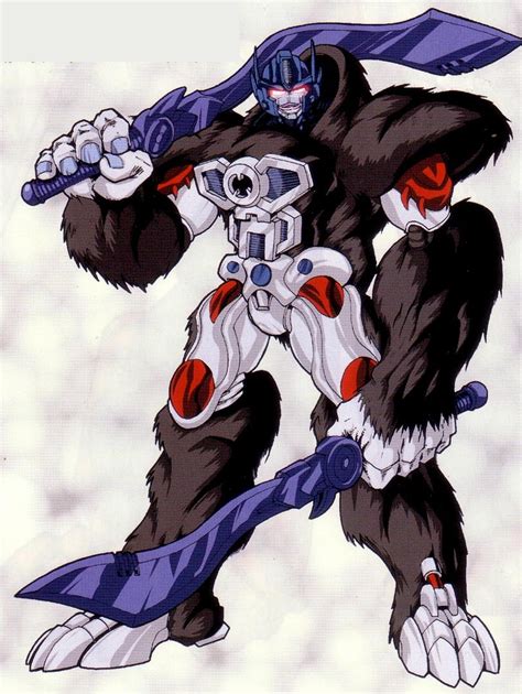 2D Artwork: Animated Optimus Primal (Beast Wars) .